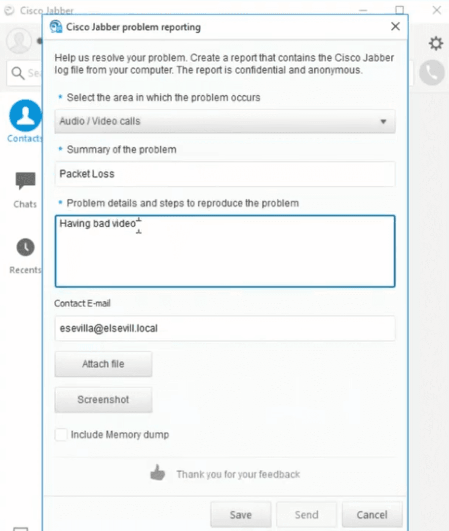 Jabber PRT - Cisco Systems